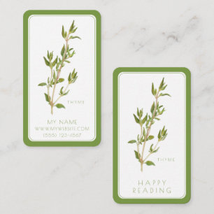 De Correspondance SIGNETS d'affaires FRET THYME - Carte 3.5x2 II
