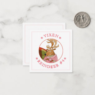 De Correspondance VIXEN RENNE 6,35 cm Carte Carrée Plate
