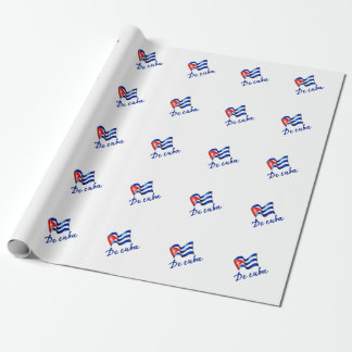 De Cuba flag 🇨🇺 Wrapping Paper
