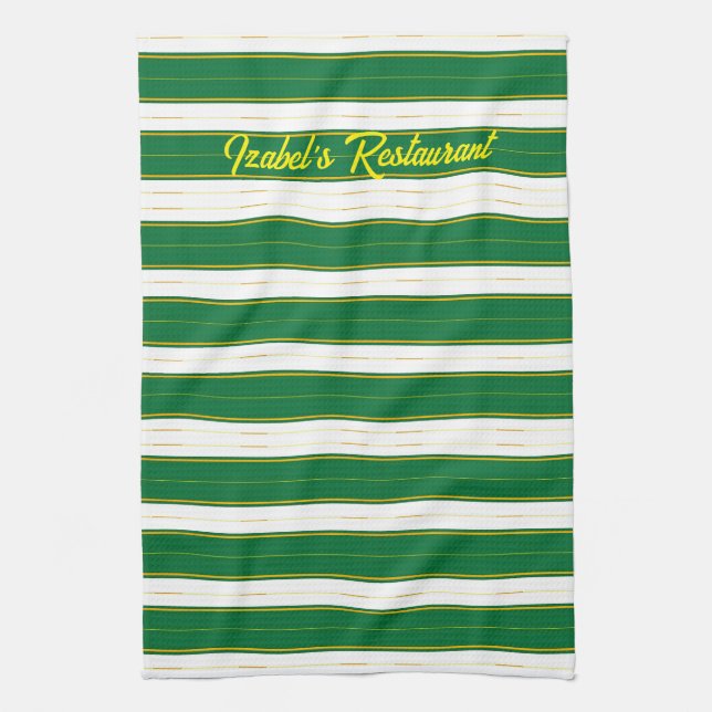 De Cuisine Luxe Linge Moderne Green Gold Texture Collection (Vertical)