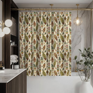 De Douche Rideaux à plumes et flèches Décor d'esprit natif