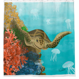 DE Duschvorhang Schildkröte