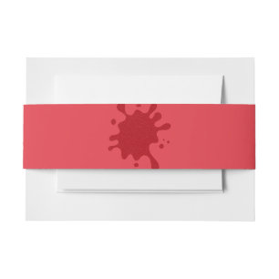 De Faire-part Tomate Splash Rouge Invitation Bandeau Ventre (Sur