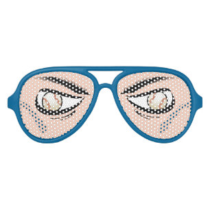 De Fête Aviateur Lunettes Avec Les Yeux Drôle Du Baseball
