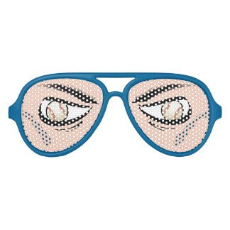 De Fête Aviateur Lunettes Avec Les Yeux Drôle Du Baseball