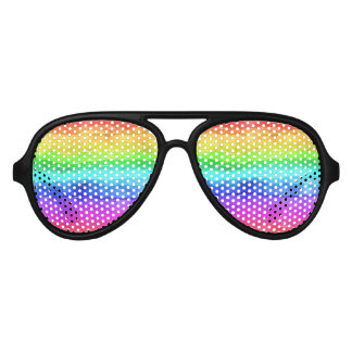 DE FÊTE AVIATEUR LUNETTES EN COULEUR - COLORÉ EN COULEUR