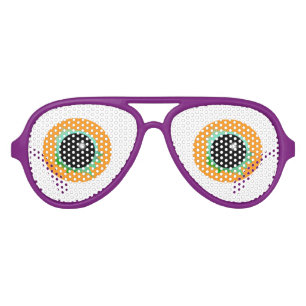 De Fête Aviateur WEIRD Orange Yeux Googy Goggle lunettes