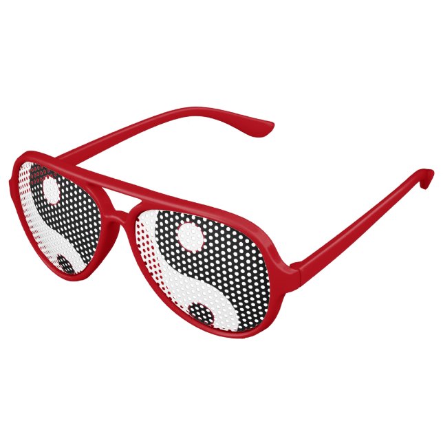 De Fête Aviateur Yin Yang lunettes (Angle)