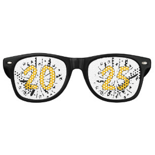 De Fête Retro 2025 Nouvel An Réveillon "2025" Lunettes