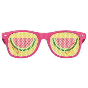 De Fête Retro Amusante pastèque rose pâtisserie teintes lunettes