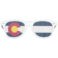 Colorado État Flag Party lunettes