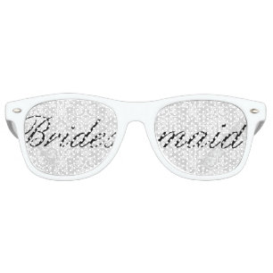 De Fête Retro Lunettes Bachelorette Bachelorette Blancs Damask