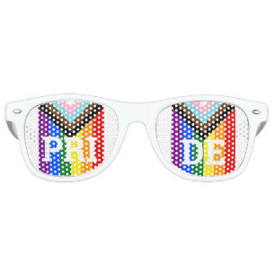 De Fête Retro PRIDE Arc-en-ciel rétro Shades /Fun Party Lunettes