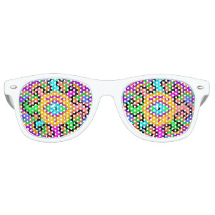 De Fête Retro Soleil psychédélique (version oculaire) Lunettes