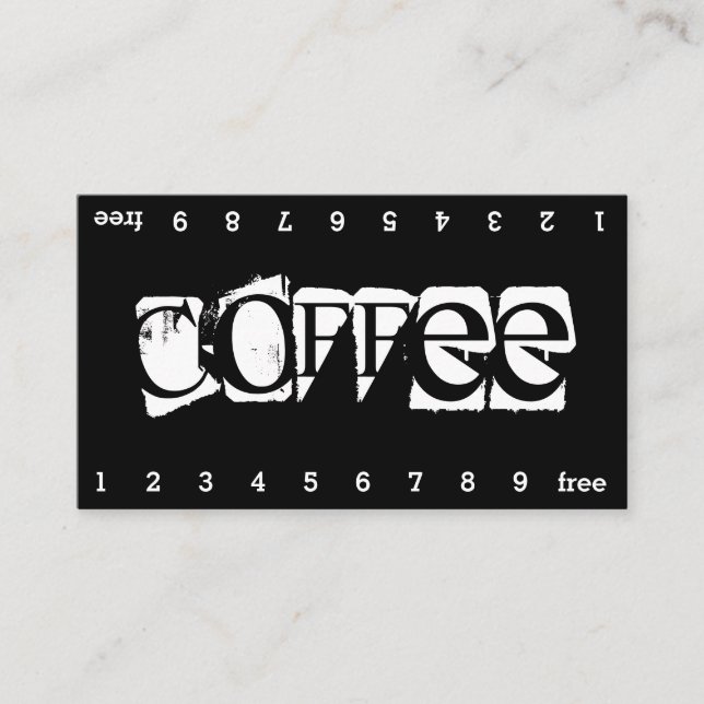 De Fidélité Carte Punch café double-Num Super Danger (Devant)