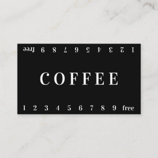 De Fidélité Carte Vida Double Numéro Loyauté Café Punch Card
