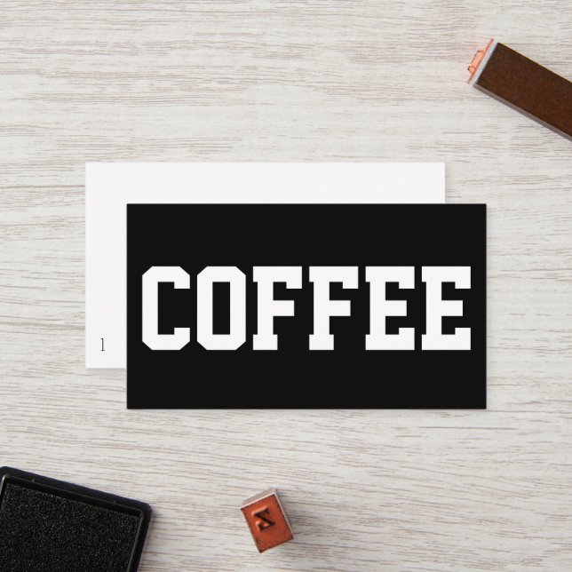 De Fidélité Immense carte Punchcard Superstar au café simple e (Devant/Arrière en situation)