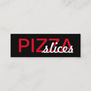De Fidélité la pizza découpe la carte perforée en tranches