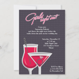 De filles de nuit invitation plate