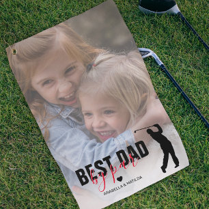 De Golf Meilleur Papa Par Fête des pères Photo Serviette d