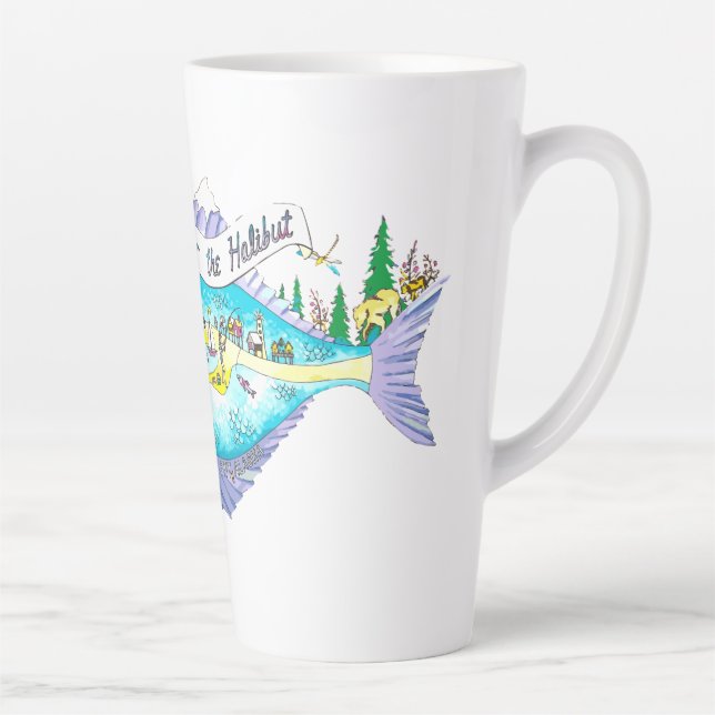 de grosses tasses JUSTE POUR LA HALIBUT (Droite)