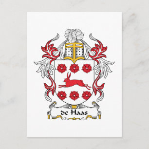 de Haas Family Crest Postcard