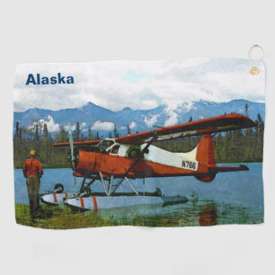 De Havilland Beaver Floatplane - Alaska Golf Towel