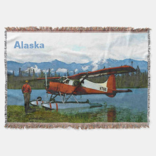 De Havilland Beaver Floatplane - Alaska Throw Blanket