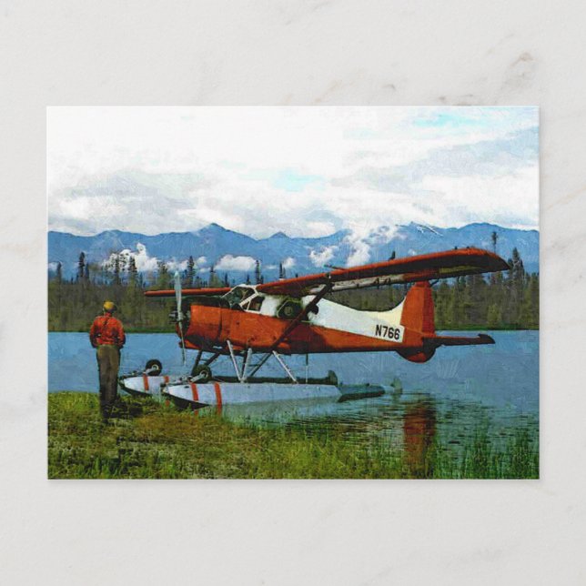 De Havilland Beaver Floatplane Postcard (Front)