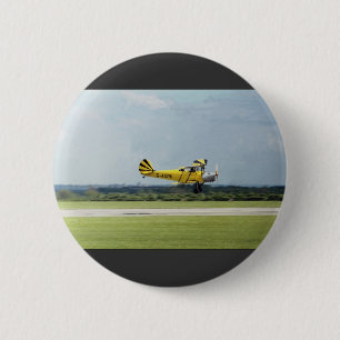 De Havilland Tiger Moth 2 Inch Round Button