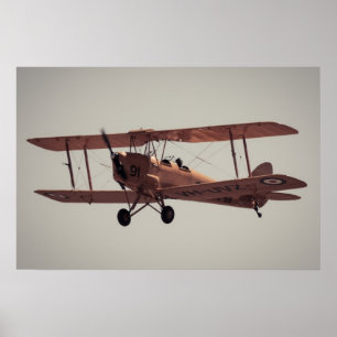 De Havilland Tiger Moth Poster