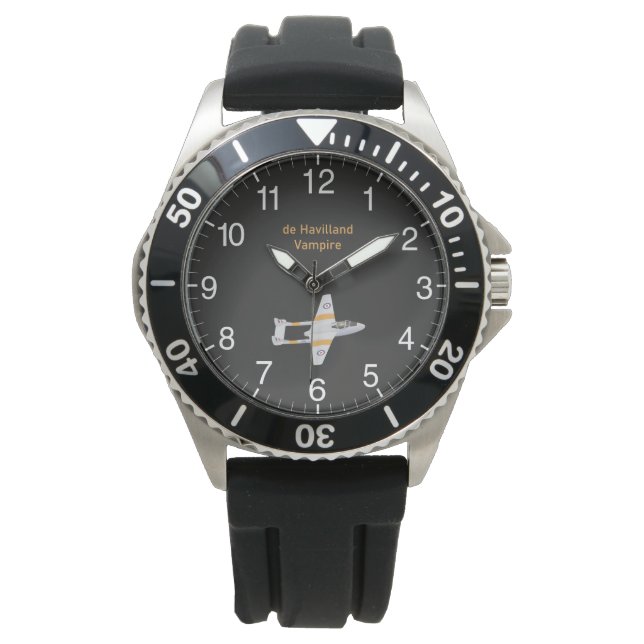 de Havilland Vampire British WW2 Airplane Watch (Front)