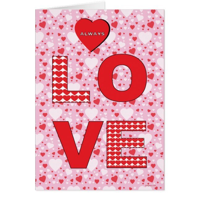 De heureuse Sainte-Valentin de vacances coeurs (Devant)