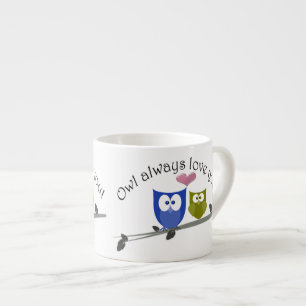 De hibou amour toujours vous, tasse mignonne de