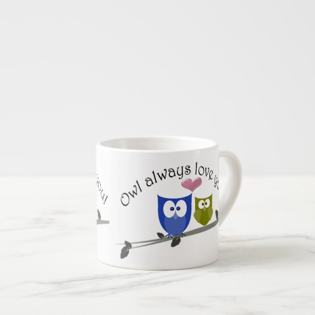 De hibou amour toujours vous, tasse mignonne de (Devant droit)