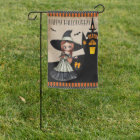 Joyeux drapeau Halloween Little Redhead Witch Gard