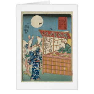 ` De Kuniyoshi les douze signes comiques du Zodiac