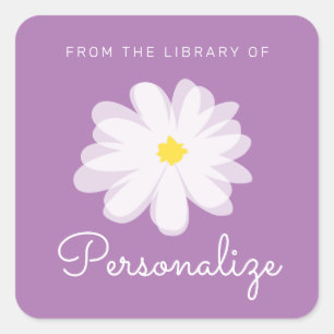 De la bibliothèque de étiquettes floral personnali