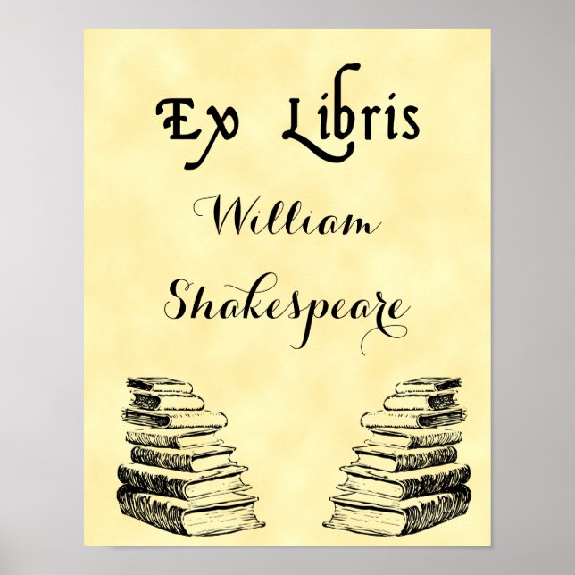 De la bibliothèque des livres anciens Poster perso (Devant)