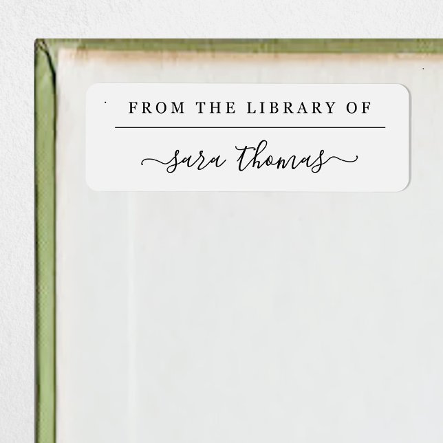 De la Bibliothèque du Étiquette du livre (Créateur téléchargé)