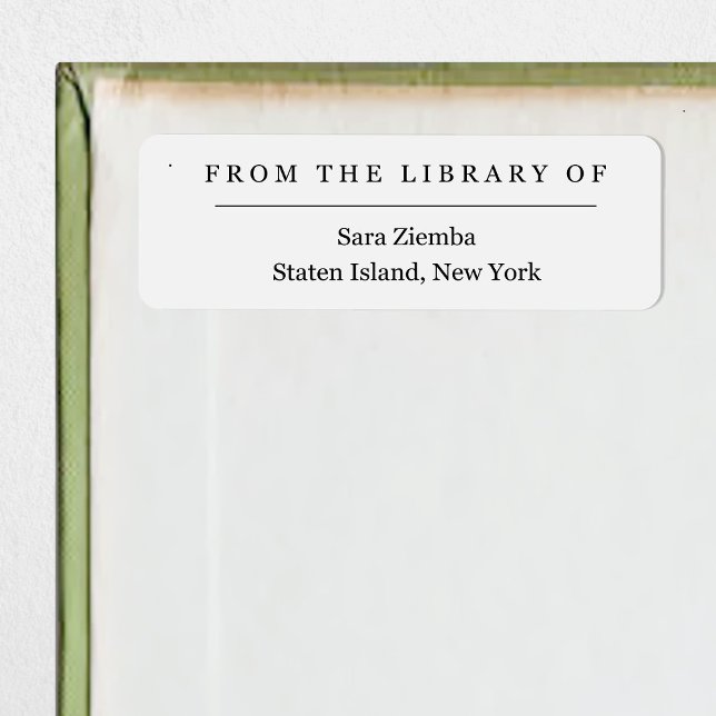 De la Bibliothèque du Étiquette du livre (Créateur téléchargé)