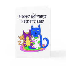 De La Carte De Fête des pères Cats