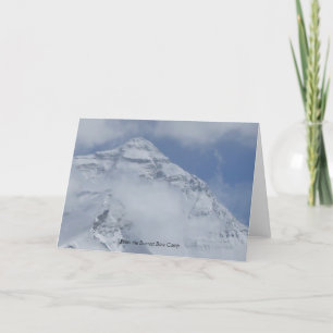 De la carte de voeux de camp de base d'Everest