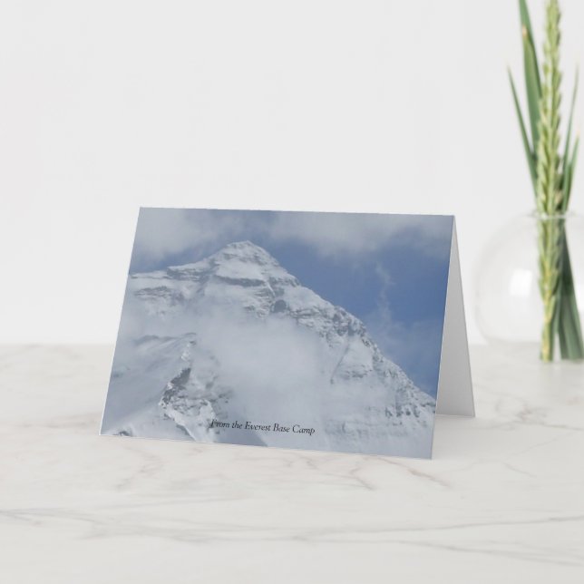 De la carte de voeux de camp de base d'Everest (Devant)