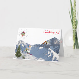 de la carte d'Islande-Noël