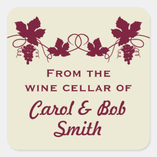 De la cave à vin des autocollants