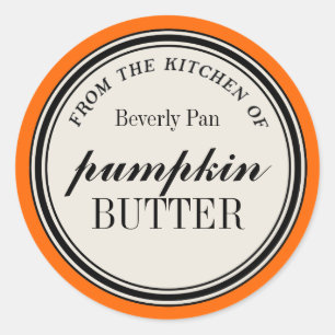 "De la cuisine de" Cercle Étiquette Modèle