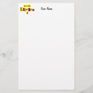 De la cuisine de Retro Reds papeterie personnalisé