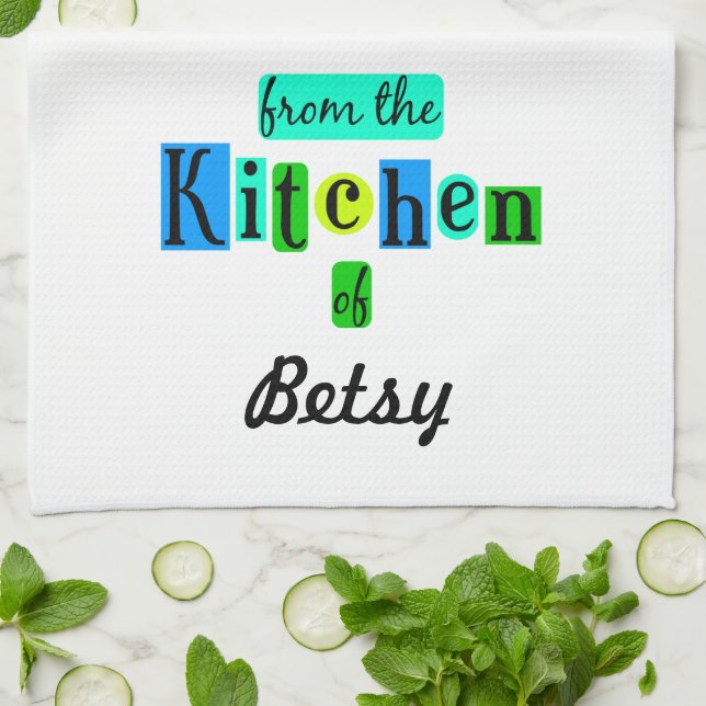 De la cuisine sur mesure Retro serviette de cuisin (Plié)