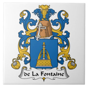 de la Fontaine Family Crest Tile